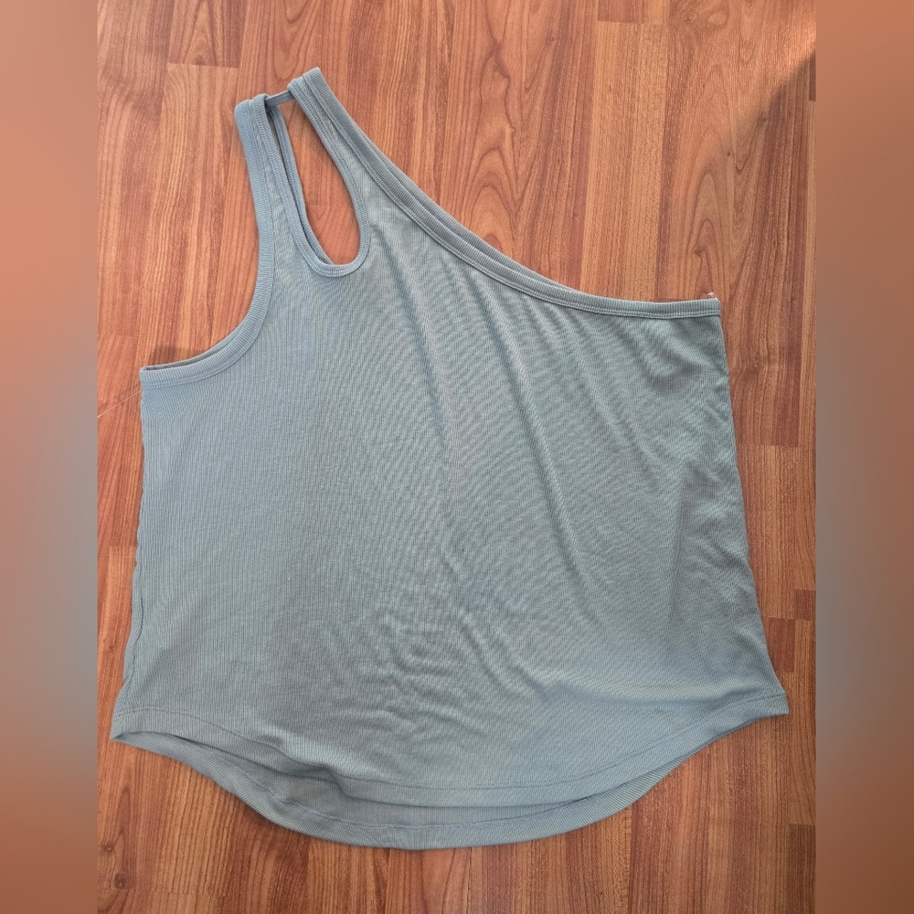 Old Navy One-Shoulder Blue Tank Top